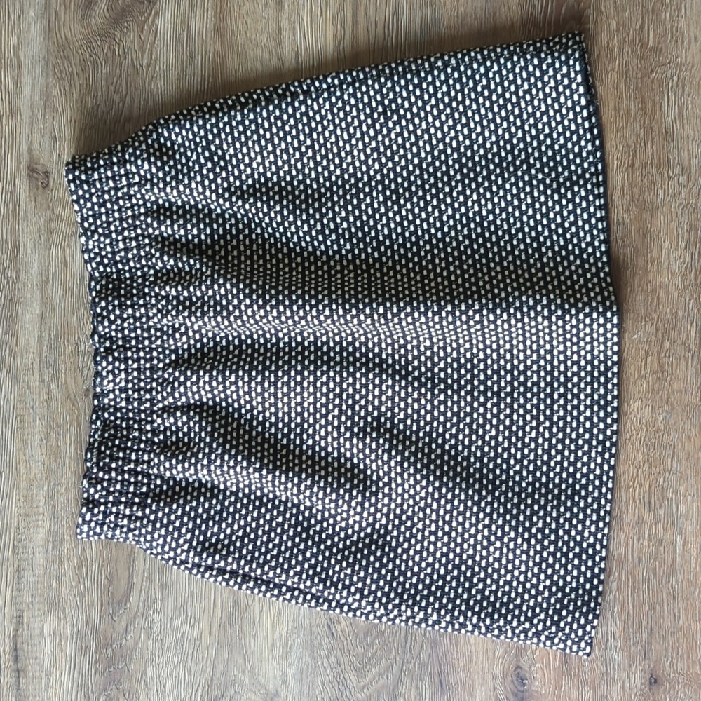 J.Crew Black and White Mini Skirt